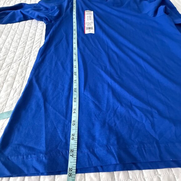 Long Sleeve Blue T-Shirt S Make Market Cotton Adult - Picture 6 of 7